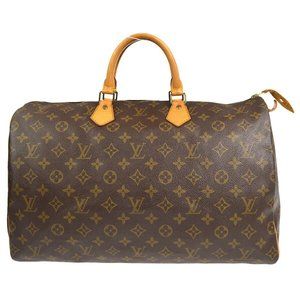 Auth Louis Vuitton Speedy 40 Handbag Purse Monogram Canvas #59067L31